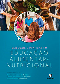 Capa do livro Diálogos e práticas em educação alimentar e nutricional