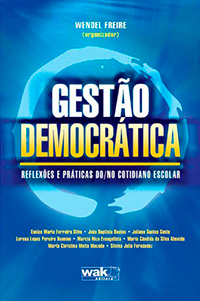 Capa do livro "Gestão democrática - Reflexões e práticas do/no cotidiano escolar"