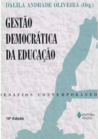 Capa do livro "Gestão democrática da educação: desafios contemporâneos"