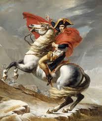 Pintura de Napoleão montado em um cavalo