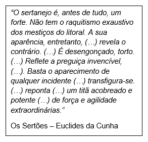 Foto de um trecho da obra Os Sertões de Euclides da Cunha