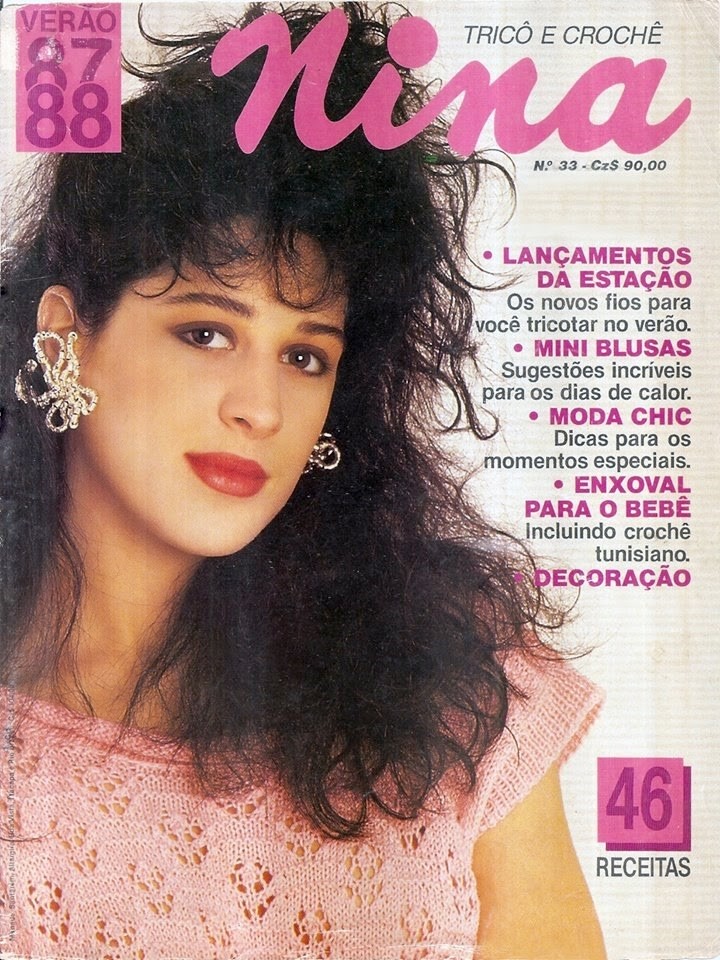 Foto da atriz Cláudia Raia na capa de revista de 1987