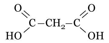 Fórmula do ácido propanodioico