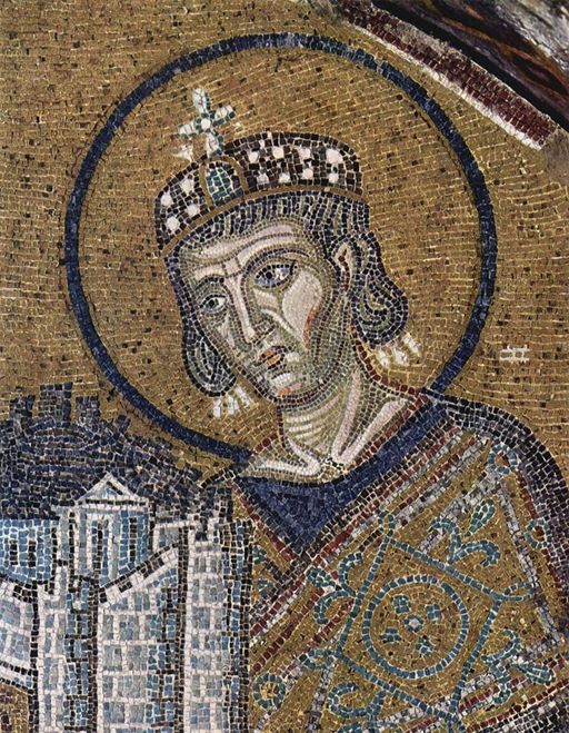Mosaico de Constantino na igreja de Santa Sofia